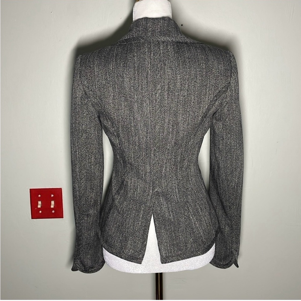 White House Black Market Charcoal Blazer - Picture 4 of 8